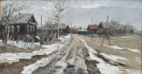 Село Унжа, распутица