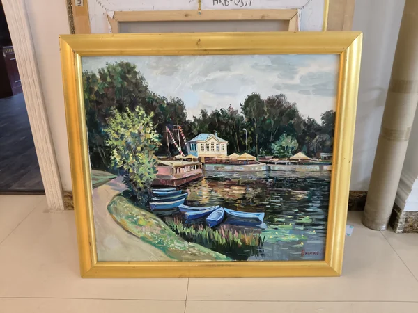 Пристань на озере в Кузьминках