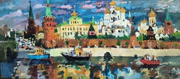 Золотые купола Московского кремля